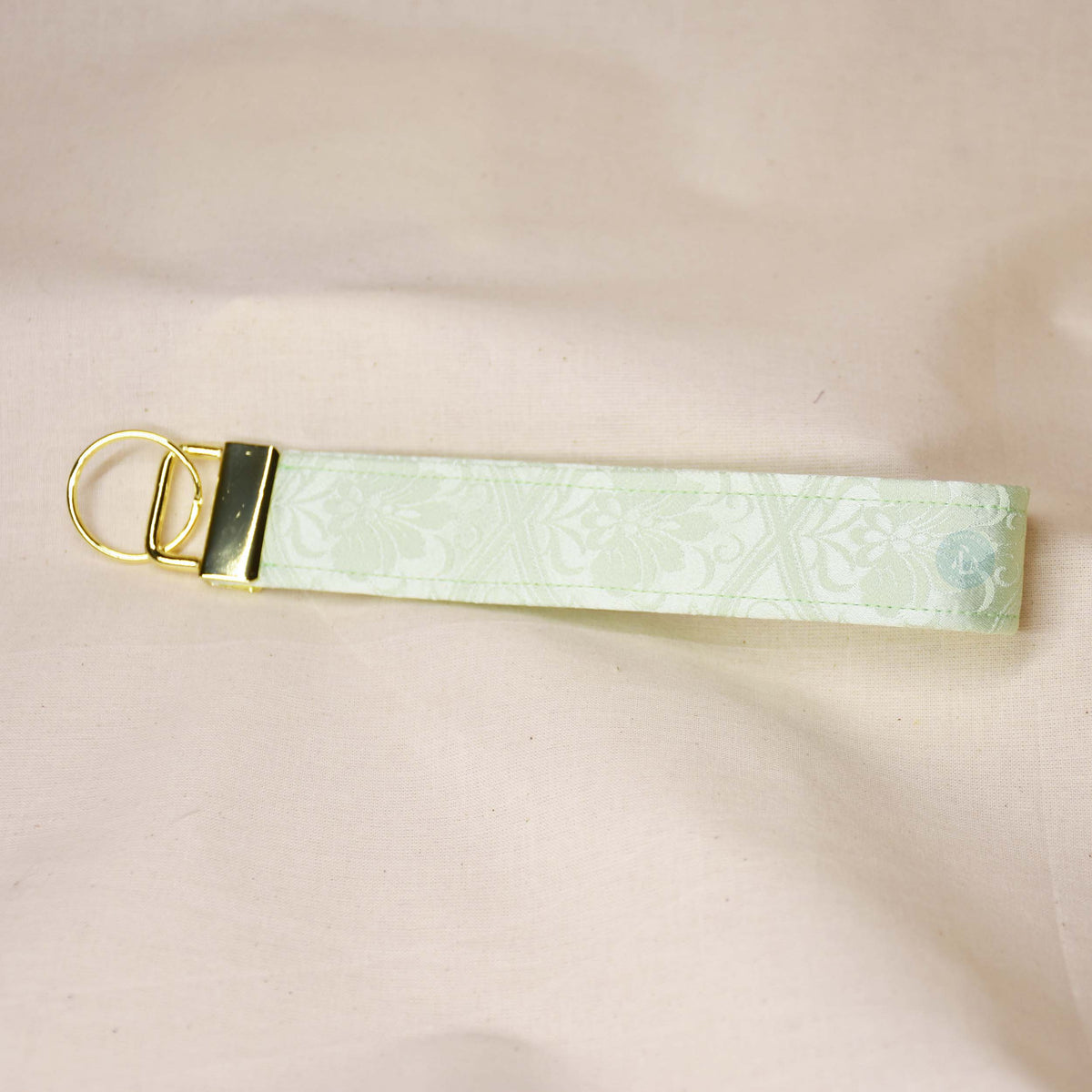 Upcycled Vintage Kimono Silk Key Fob Wristlet (GLatF)