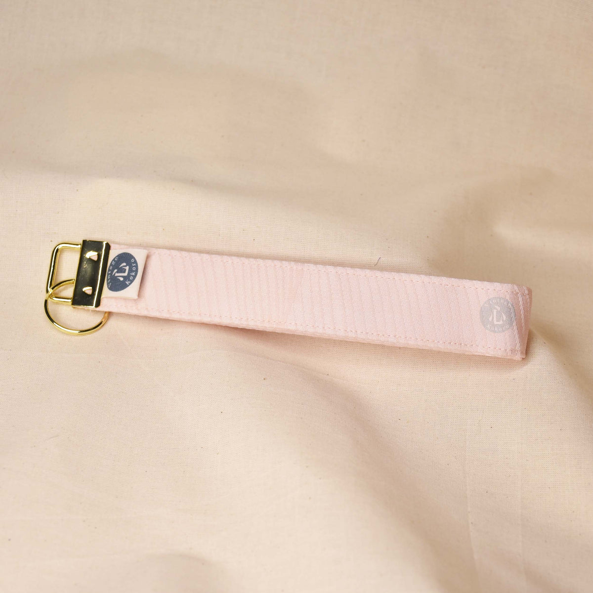Upcycled Vintage Kimono Silk Key Fob Wristlet (LtPF)