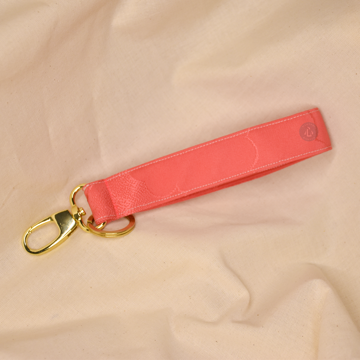 Upcycled Vintage Kimono Silk Key Fob Wristlet (PFCL1)