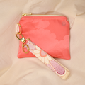 Med Upcycled Vintage Kimono Silk Pouch Wristlet Set (PkClMedW2)